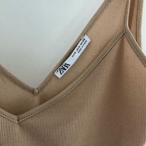 ZARA size S ribbed tank tops